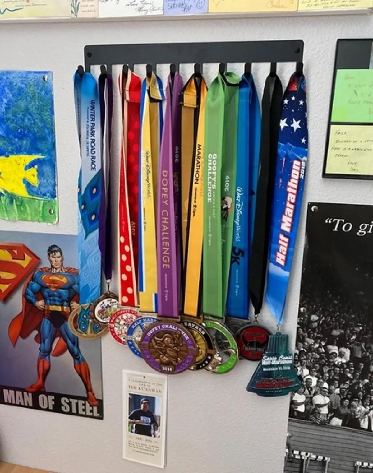 Karate High Kick Medal Rack Display