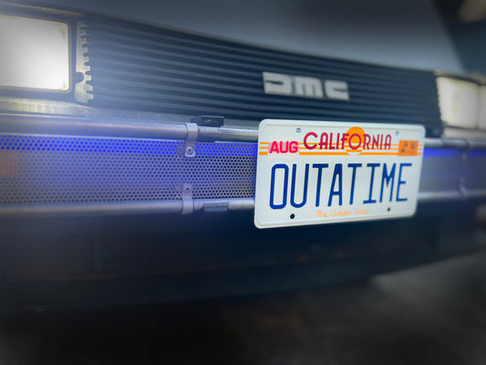 Back to the Future OUTATIME License Plate Replica