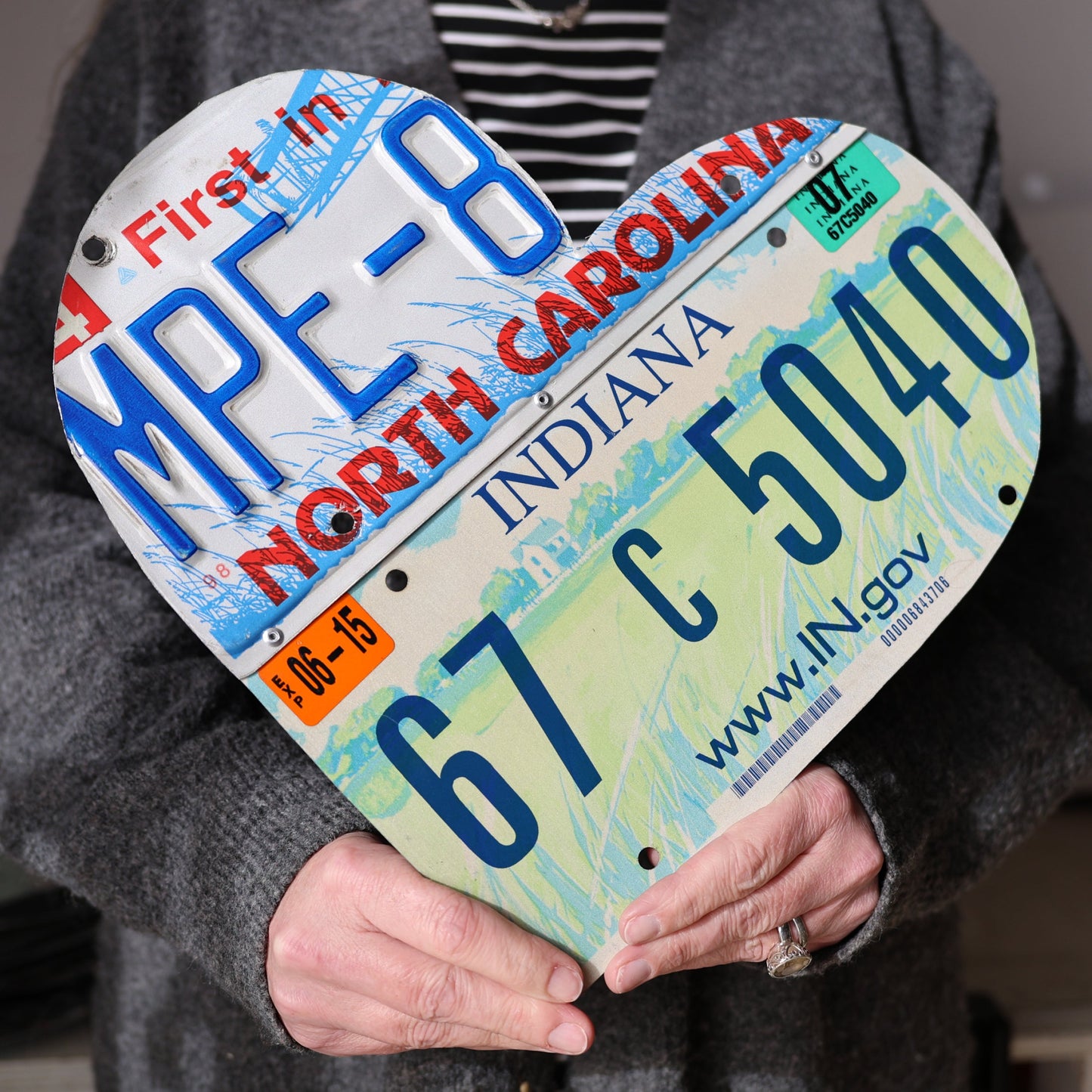 State Plate Heart Art