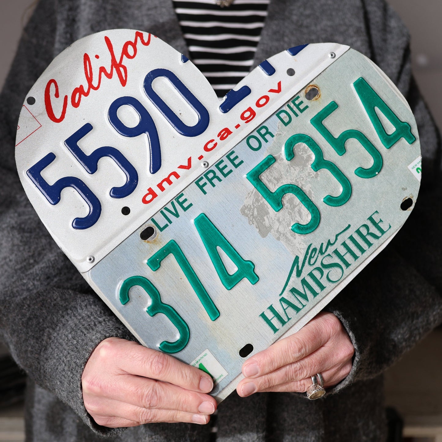 State Plate Heart Art