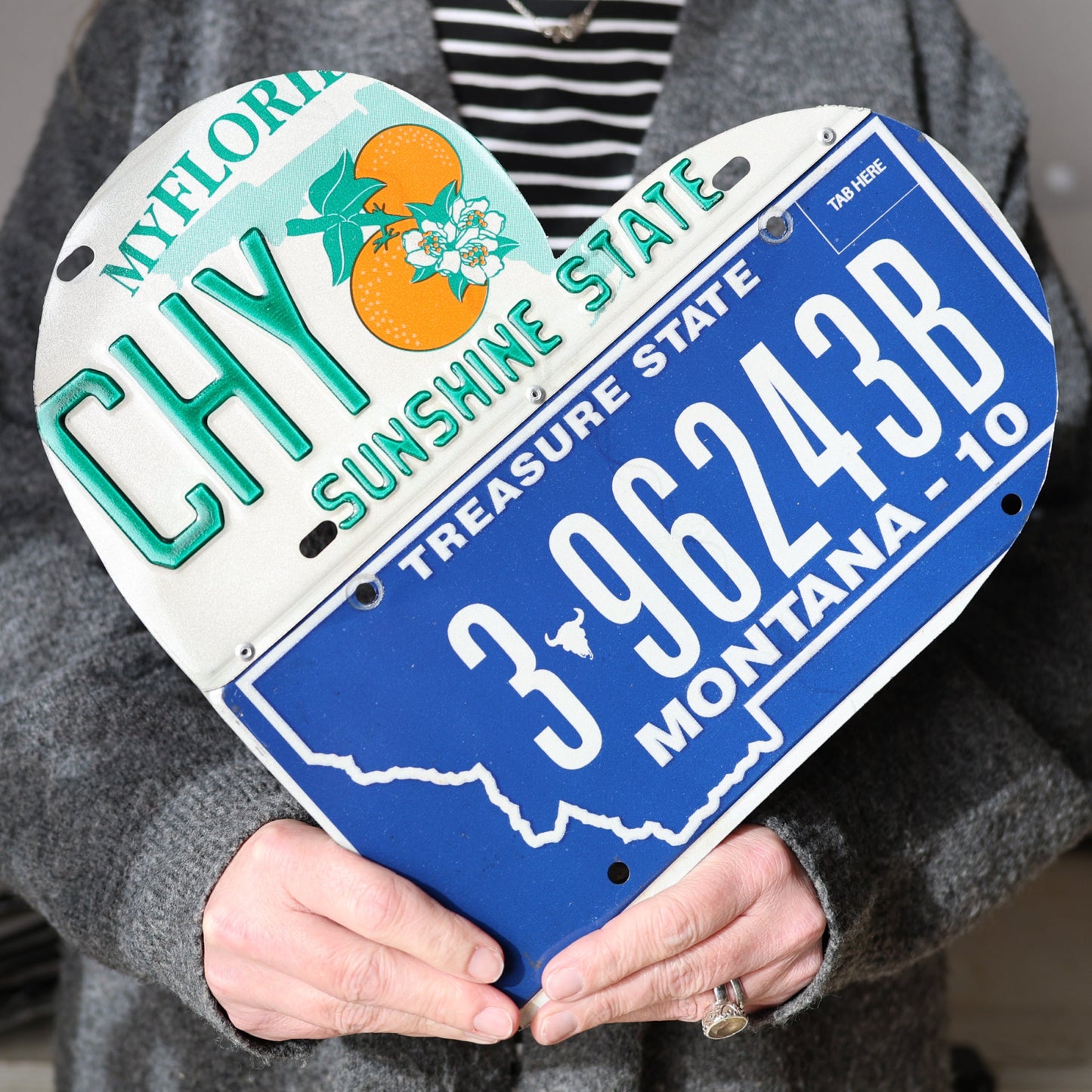 State Plate Heart Art