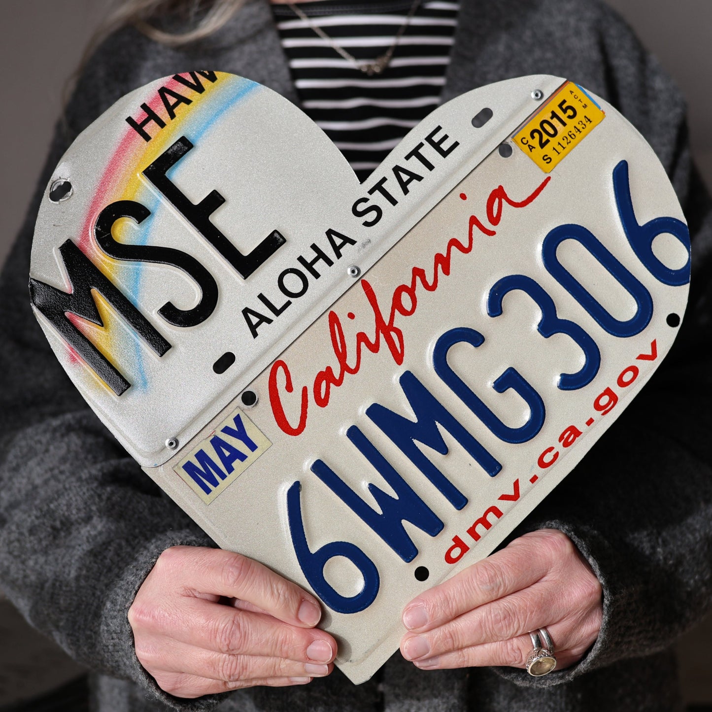 State Plate Heart Art