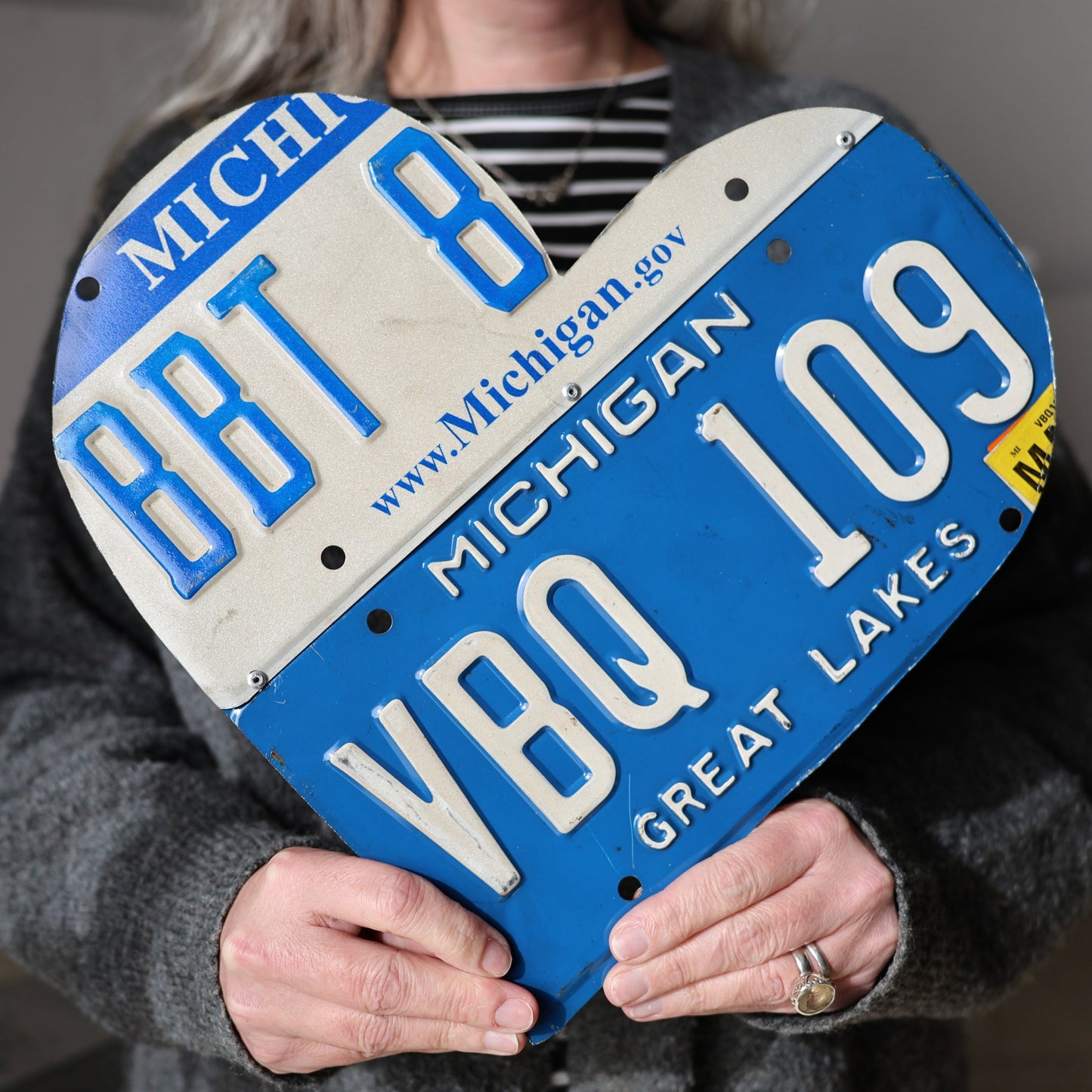 State Plate Heart Art