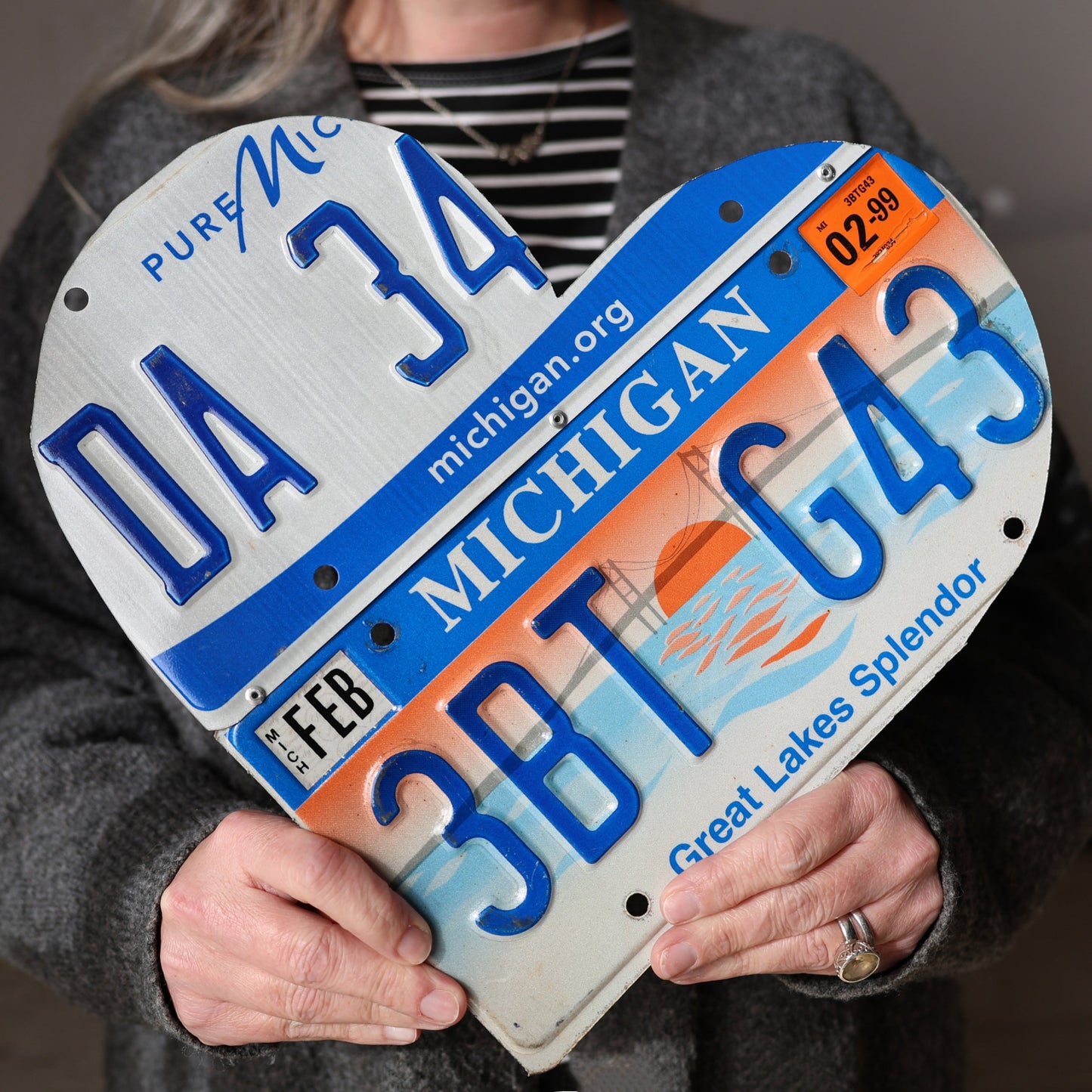 State Plate Heart Art