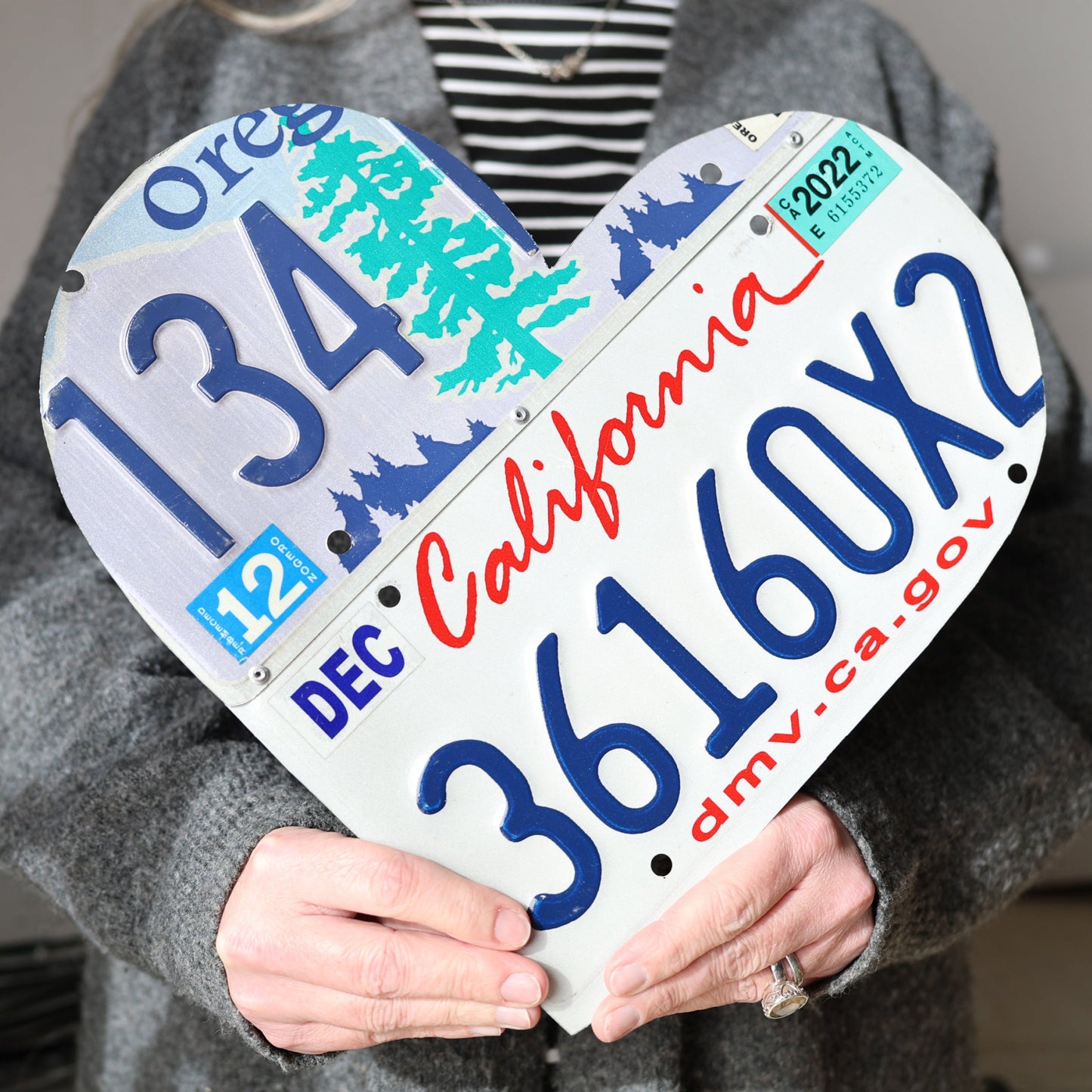 State Plate Heart Art