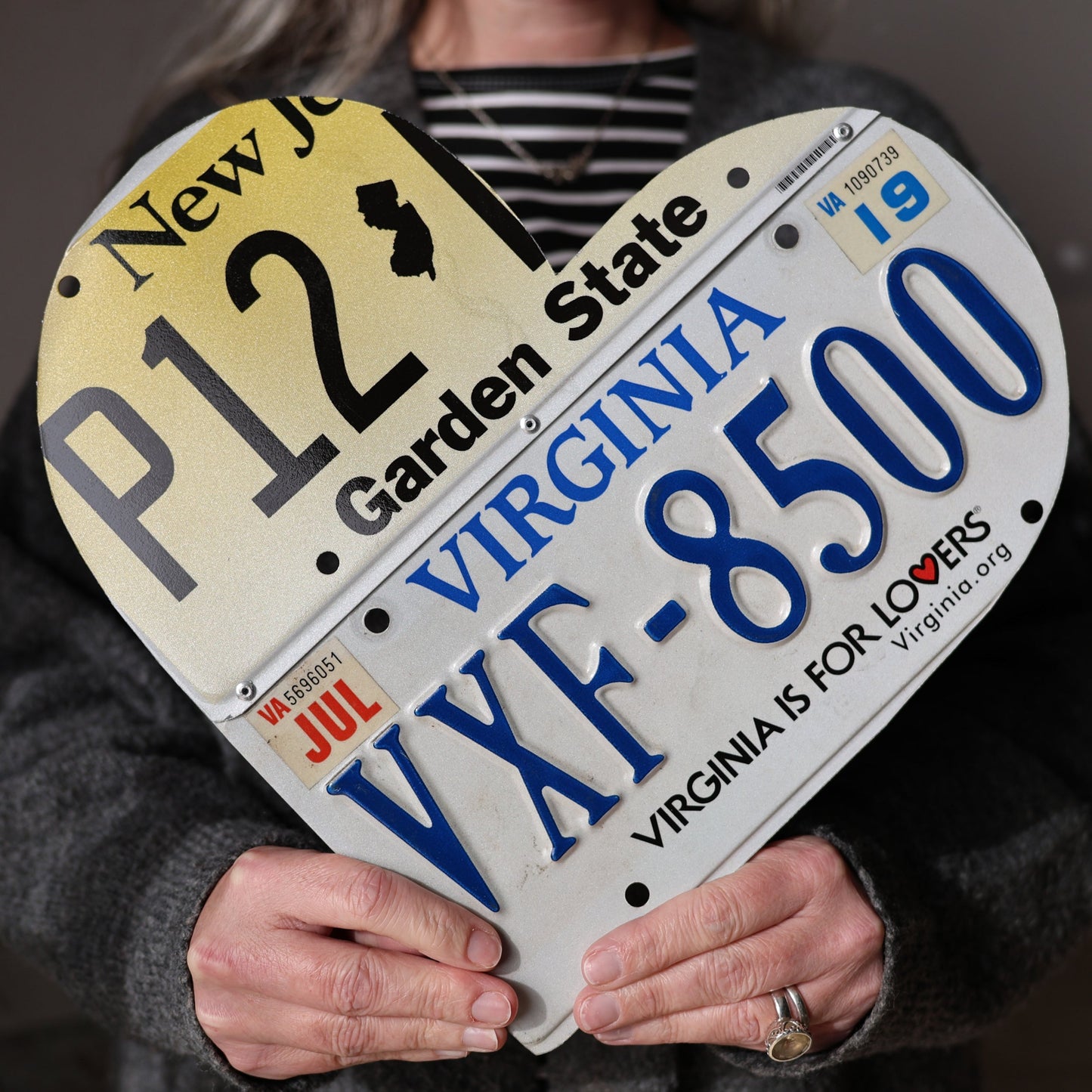 State Plate Heart Art