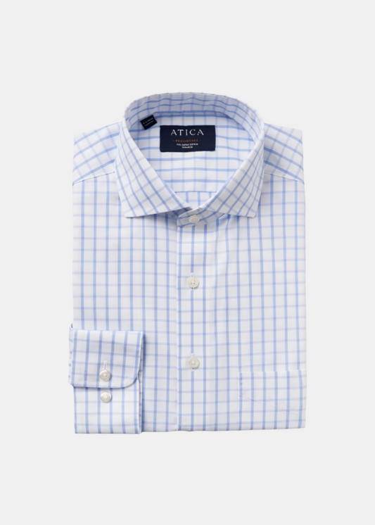 Providence Blue Windowpane Shirt