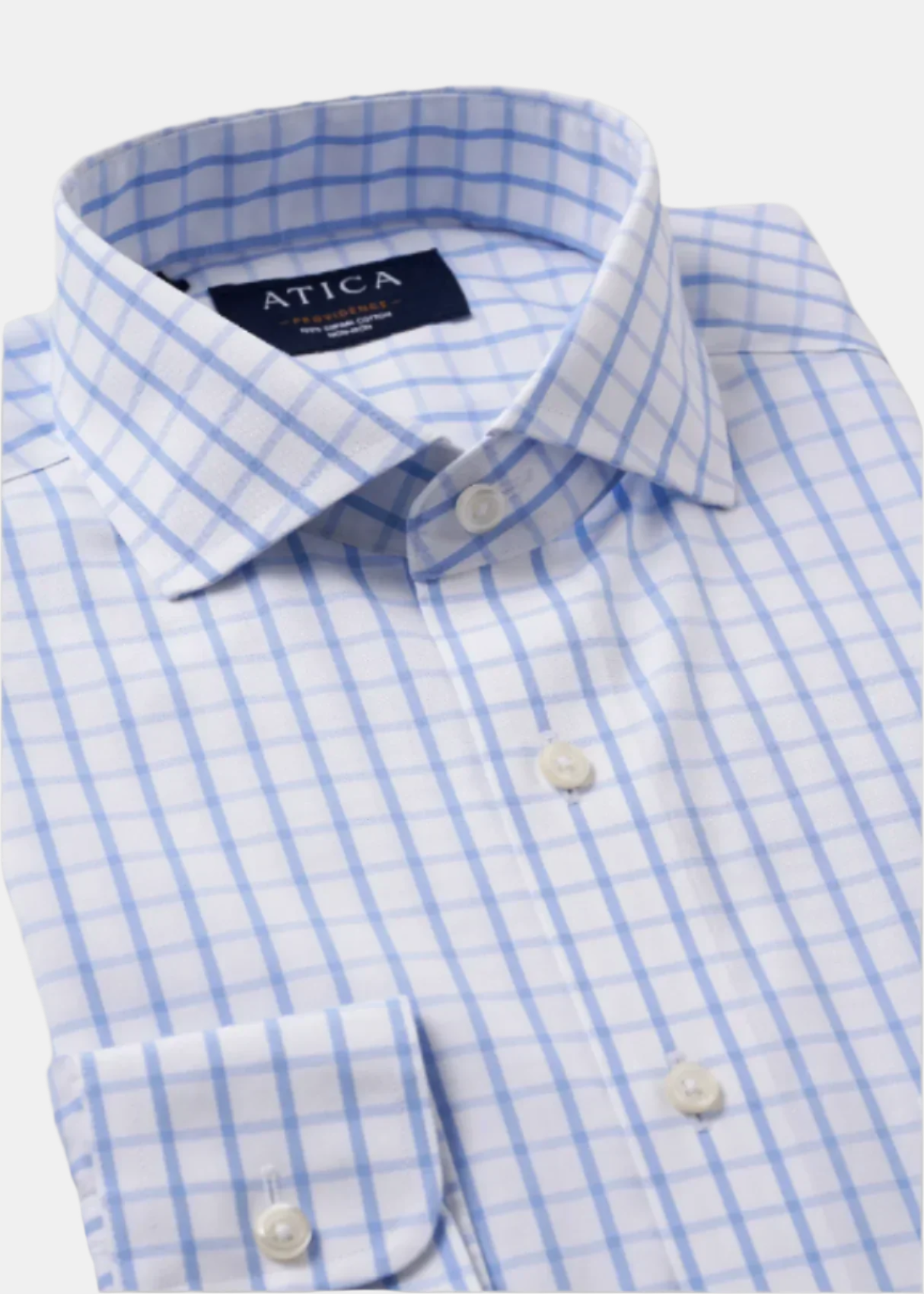 Providence Blue Windowpane Shirt