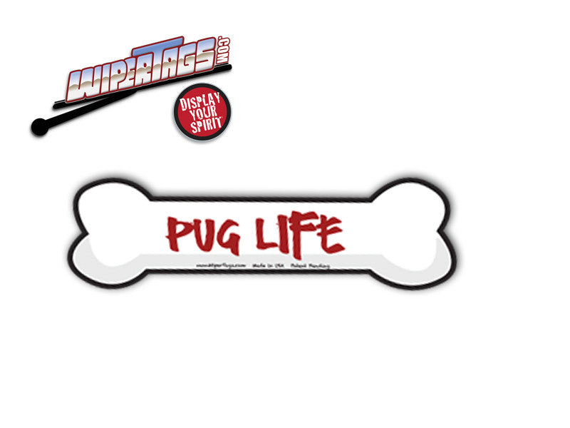 Pug Life Bone WiperTag