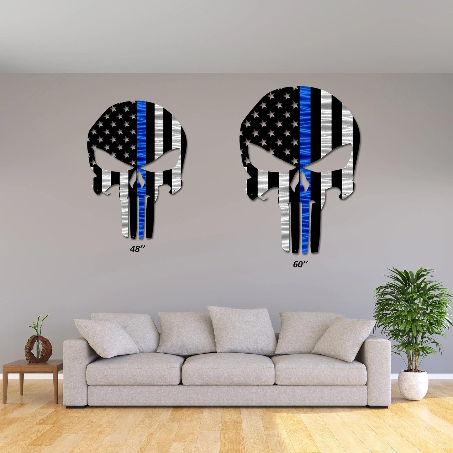 Punisher Skull American Flag