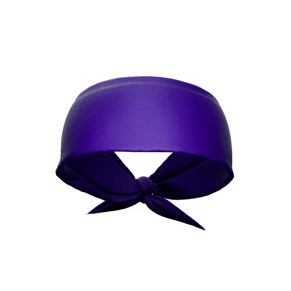 Purple Tie Headband