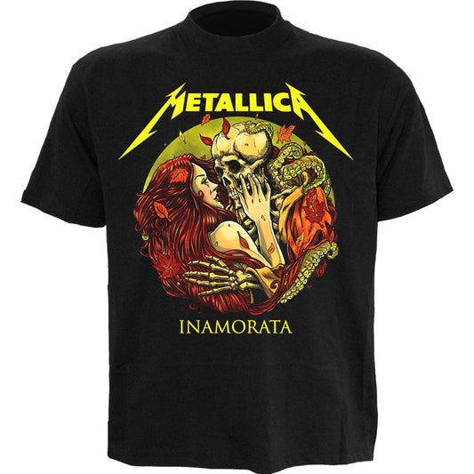 METALLICA - INAMORATA  - Front Print T-Shirt Black