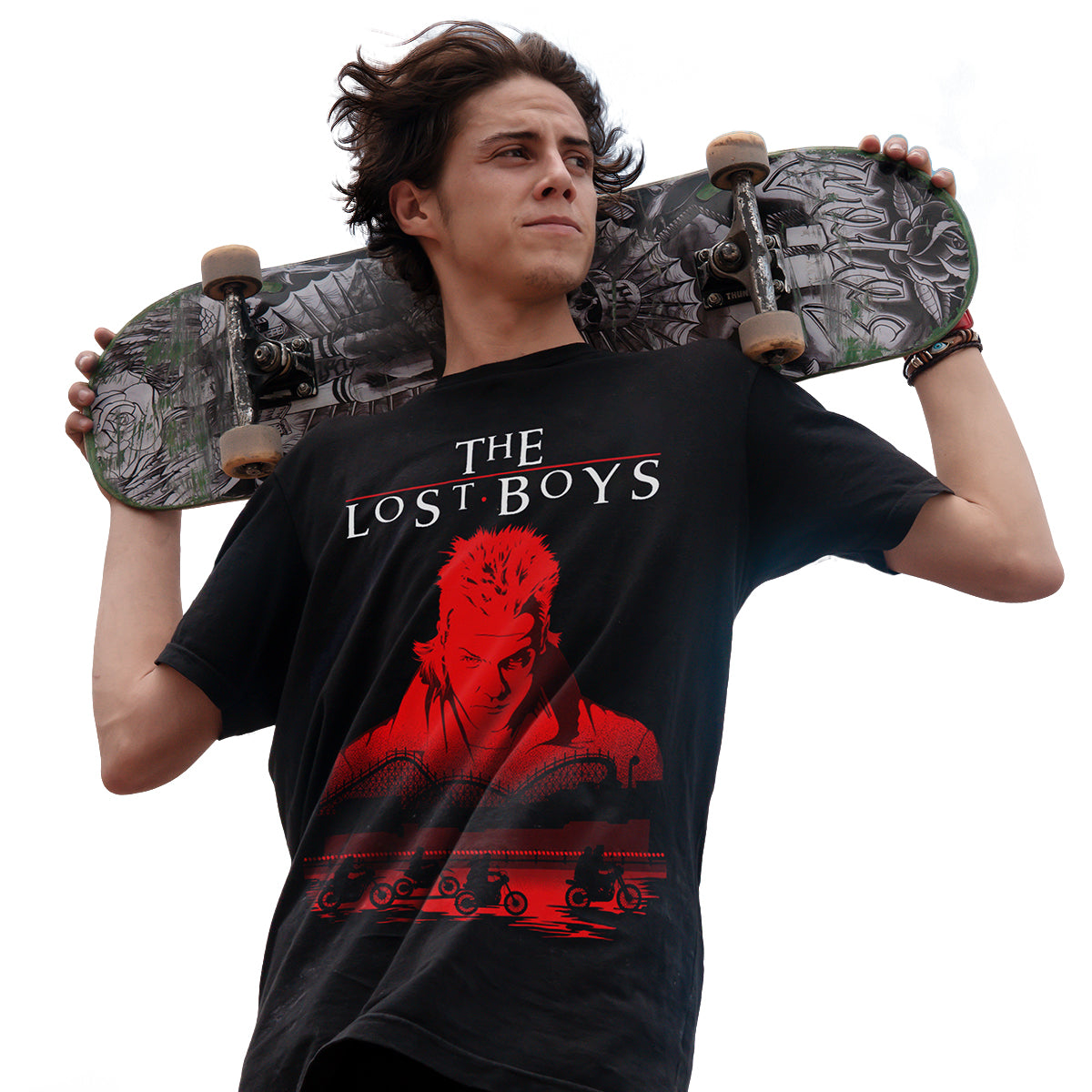 THE LOST BOYS - BLOOD TRAIL - Front Print T-Shirt Black