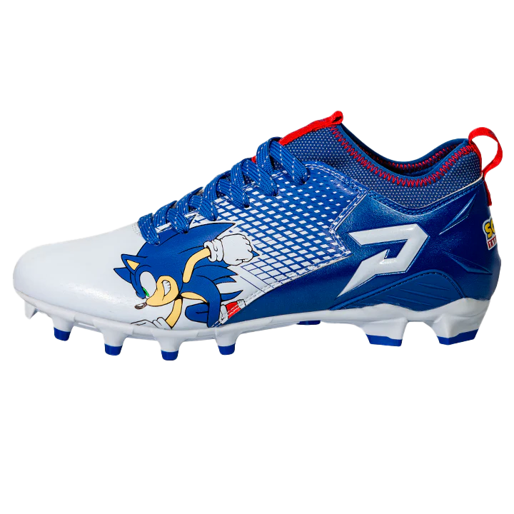 Sonic the Hedgehog Football Cleats - Quantum Speed by Phenom Elite