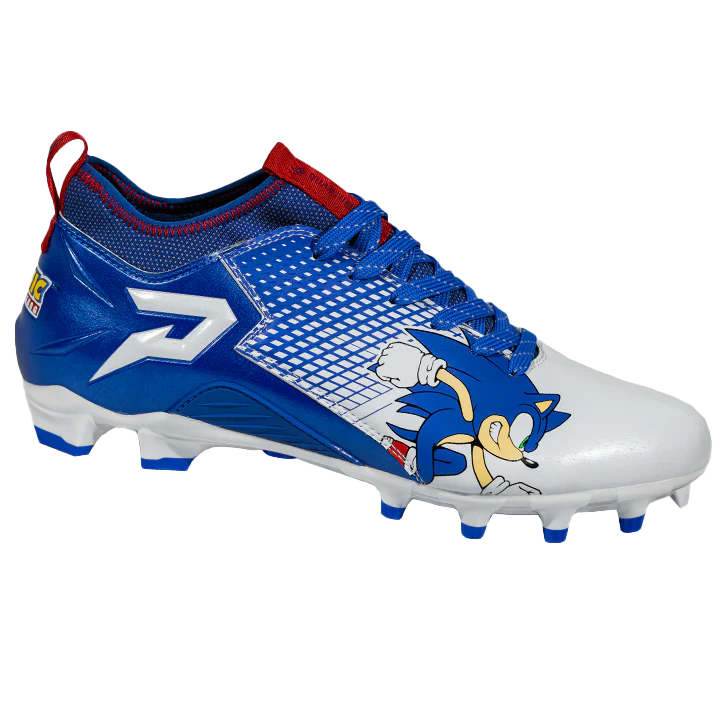 Sonic the Hedgehog Football Cleats - Quantum Speed by Phenom Elite