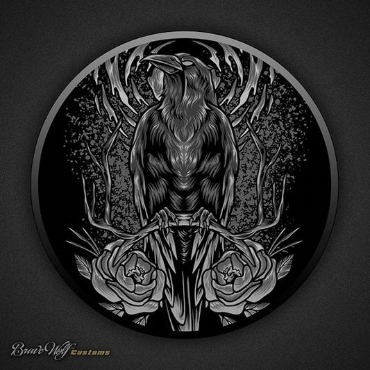 Raven Flower - 5 Inch Decal
