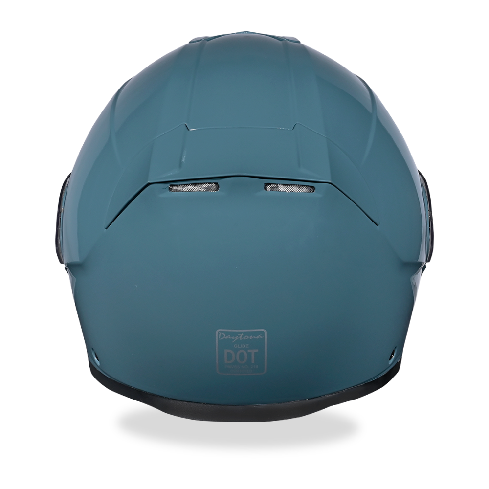 Daytona Glide Modular Motorcycle Helmet - DOT Approved, Bluetooth Ready, Dual Visor, Men/Women/Youth- Shark Blu