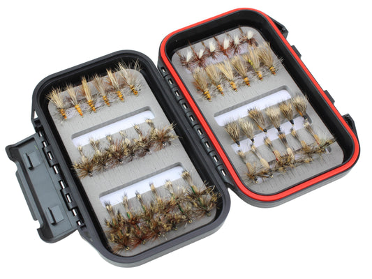 Attractor/Trout Stimulator Fly Assortment, 42 Flies | Fly Box | Wild Water Fly Fishing