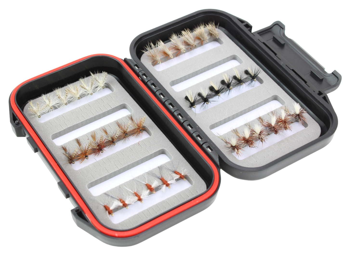 Dry Fly Assortment, 36 Dry Flies | Fly Box | Wild Water Fly Fishing