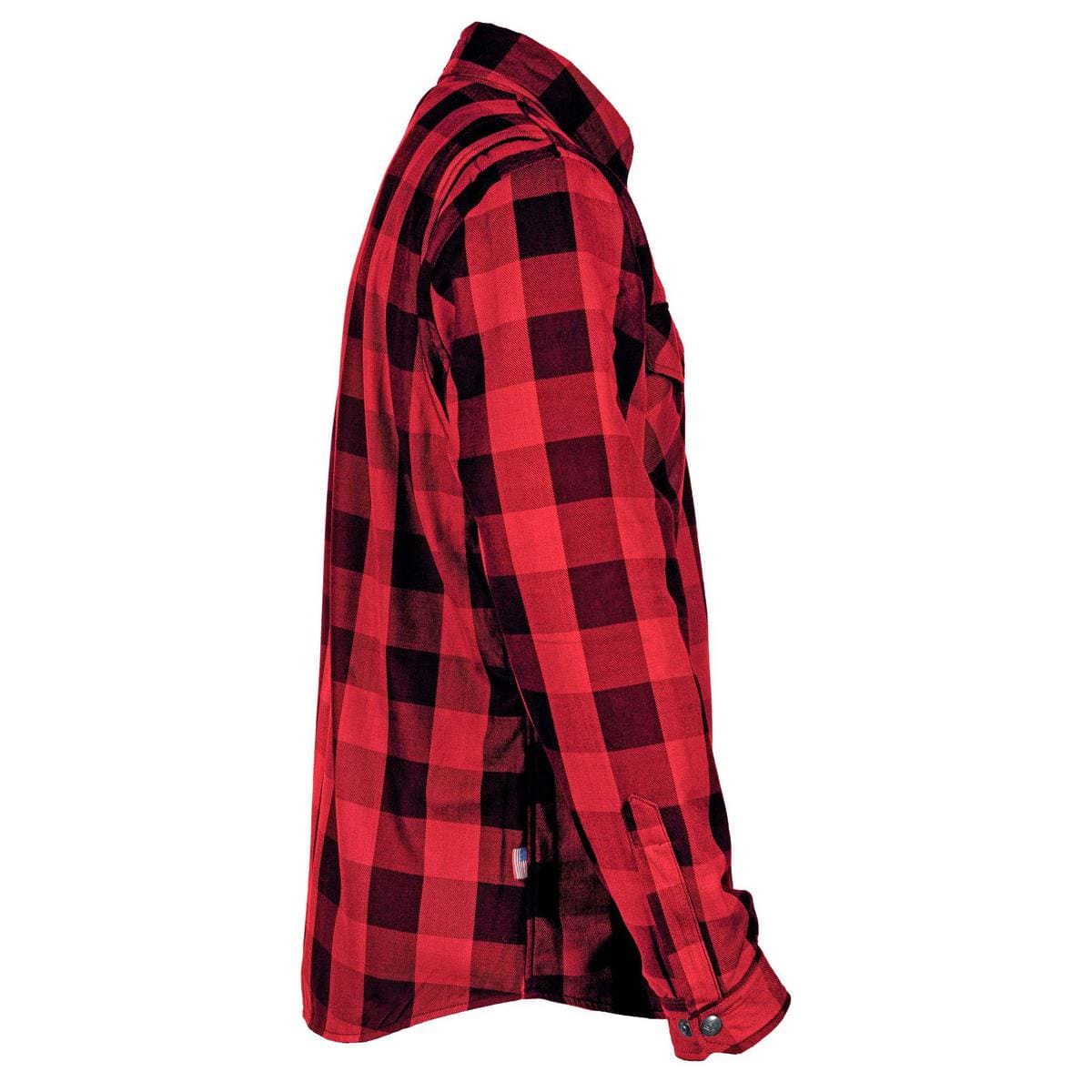 Protective Flannel Shirt - Red Checkered with Pads