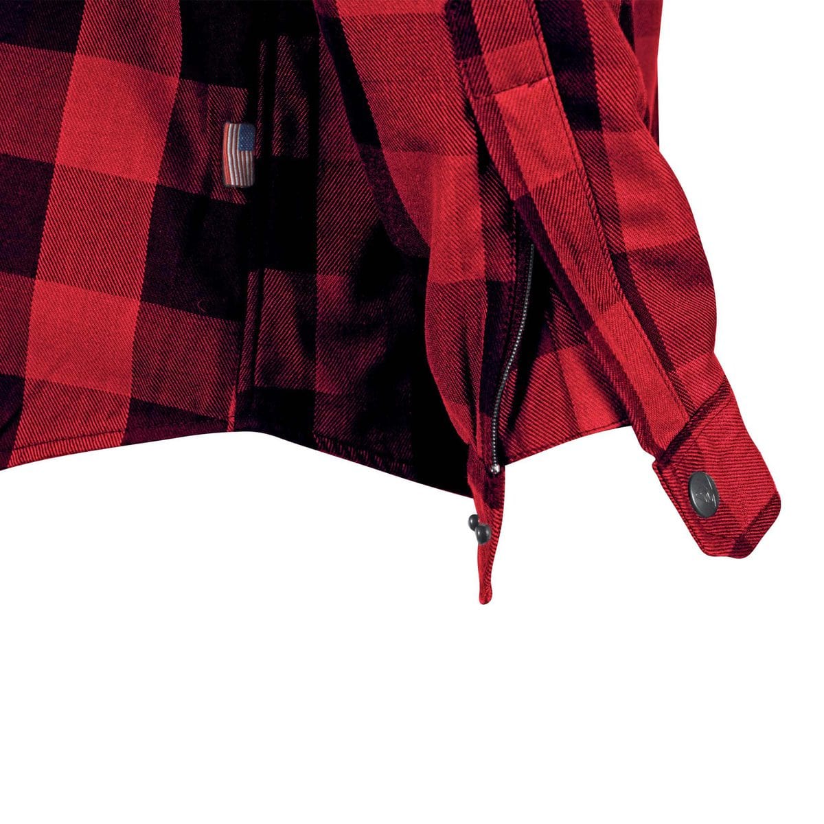 Protective Flannel Shirt - Red Checkered with Pads