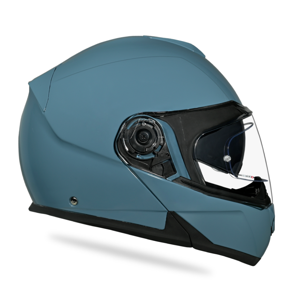 Daytona Glide Modular Motorcycle Helmet - DOT Approved, Bluetooth Ready, Dual Visor, Men/Women/Youth- Shark Blu