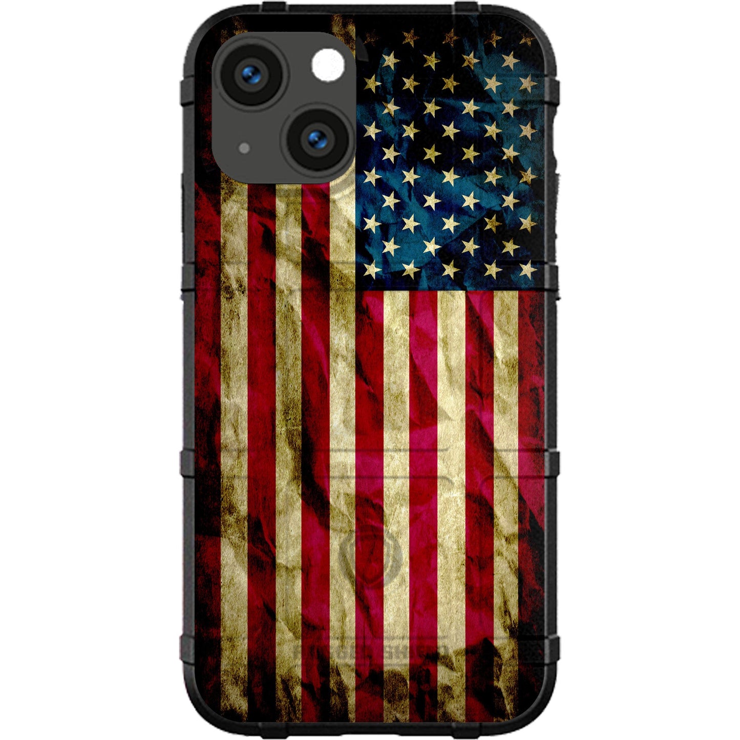 Old Glory, Red White Blue Weathered US American Flag Custom Printed Samsung Galaxy & Apple iPhone Case Design by EGO Tactical