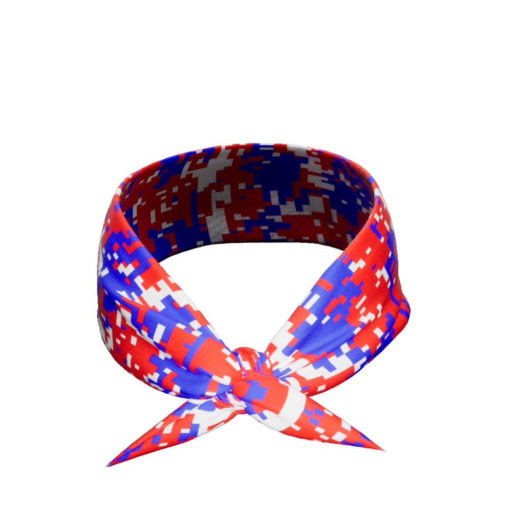 RWB Digi Camo Tie Headband