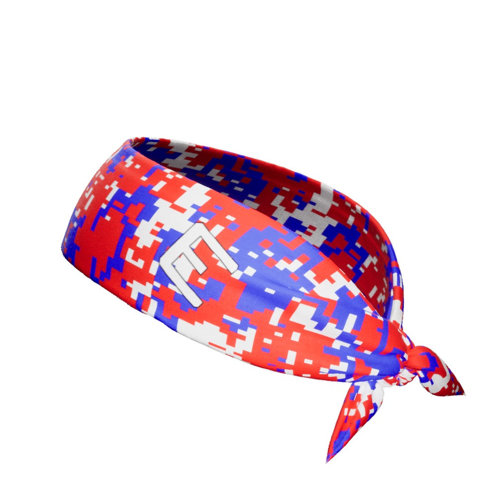 RWB Digi Camo Tie Headband