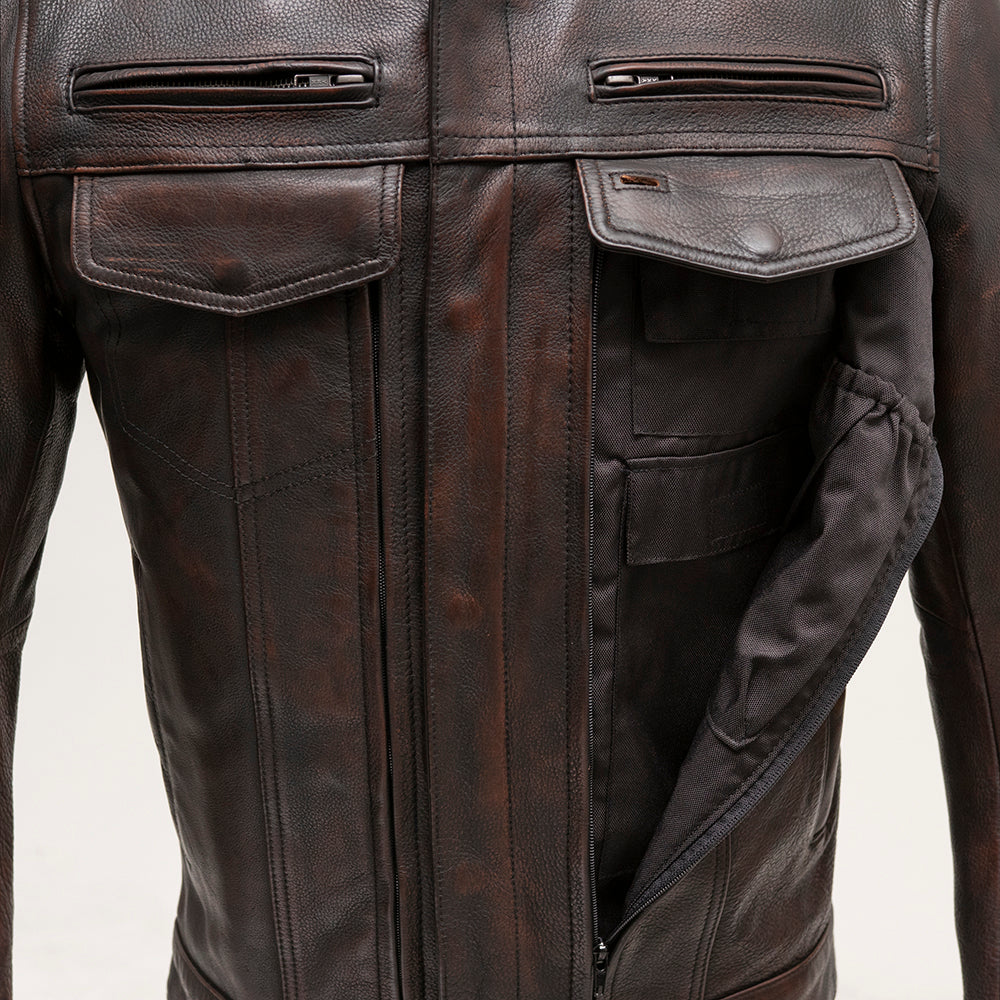 Raider Men's Motorcycle Leather Jacket