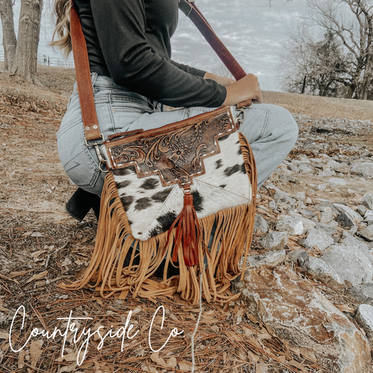 Fort Worth Cowhide Crossbody