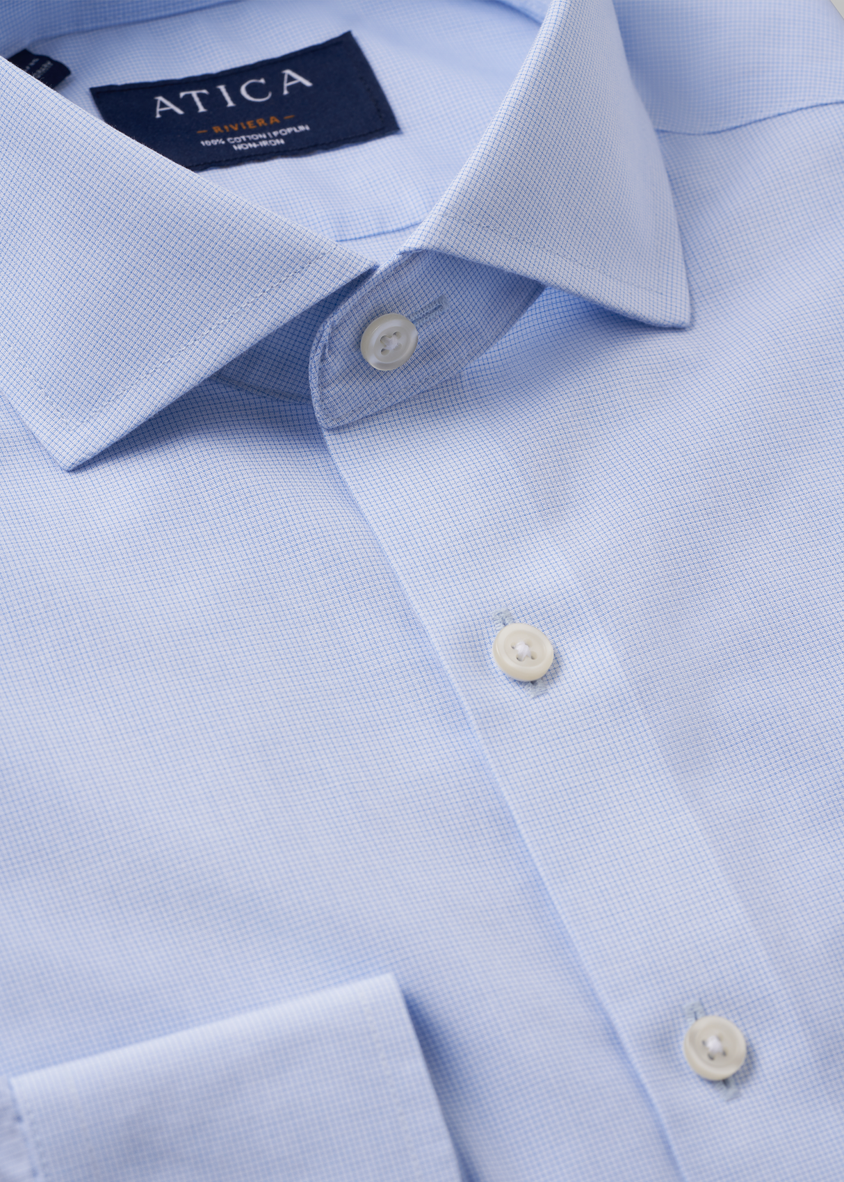 Riviera Light Blue Poplin Shirt