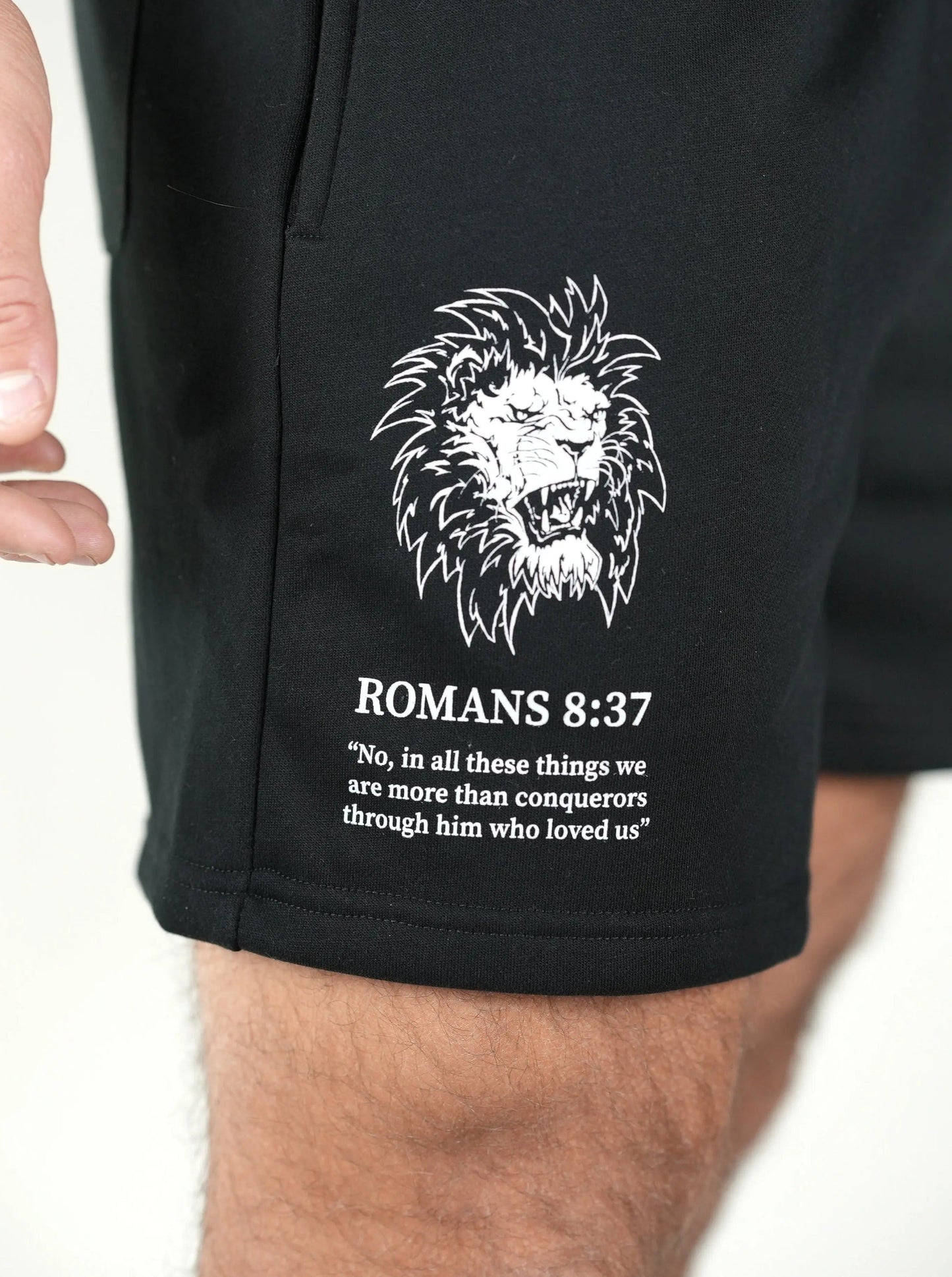 Romans 8:37 Lion Shorts