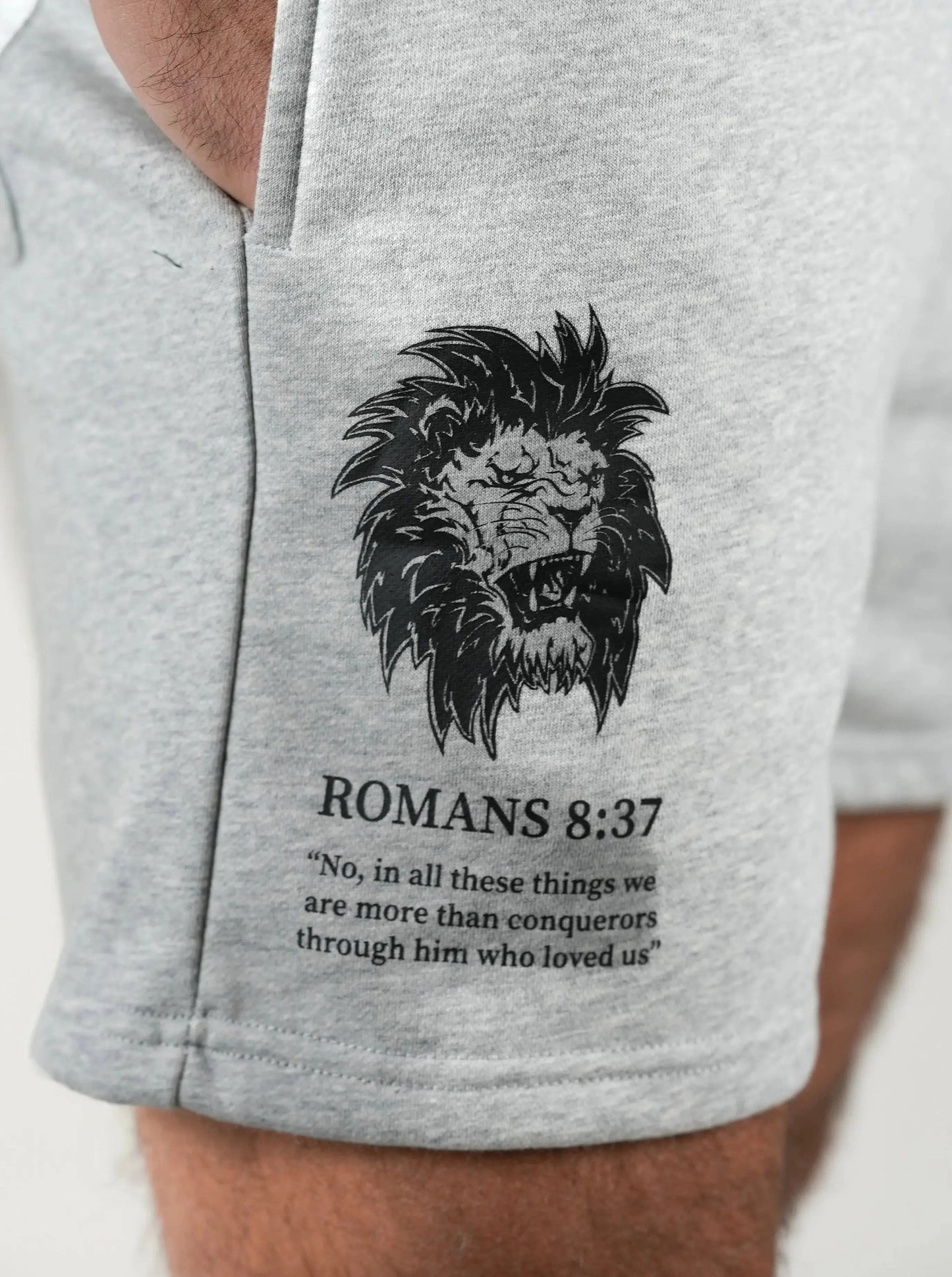 Romans 8:37 Lion Shorts