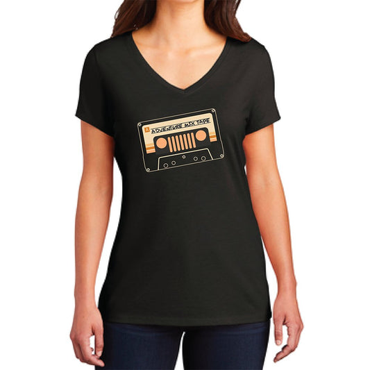 Ladies Jeep® Adventure Mixtape T-Shirt - Black