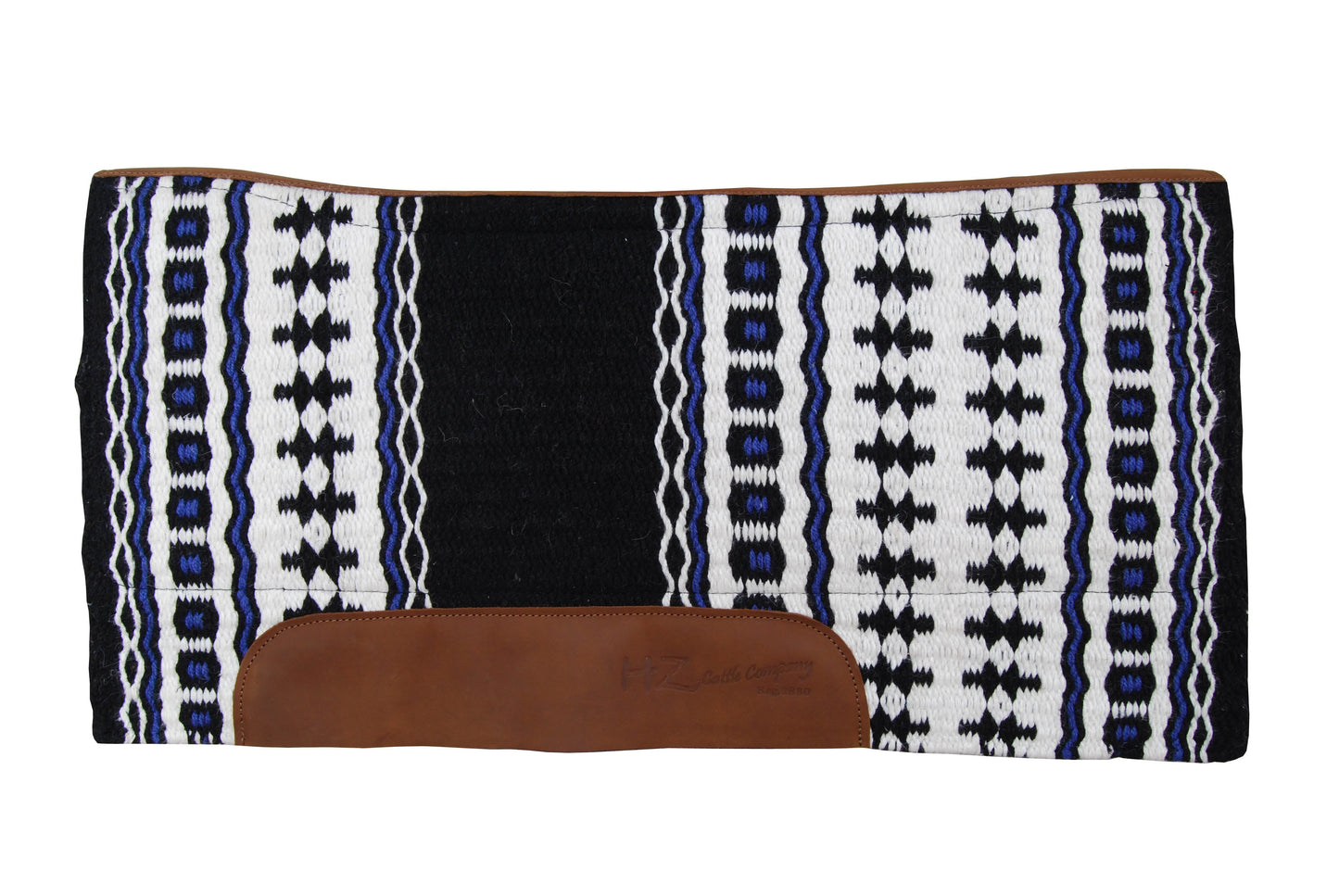 Spine Relief Contour Woven Blanket Saddle Pad with 100% Pressed Wool Bottom