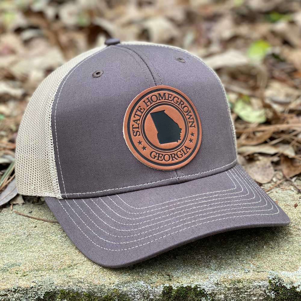 Georgia Pride Leather Patch Trucker Hat