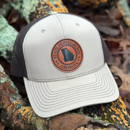 Georgia Pride Leather Patch Trucker Hat