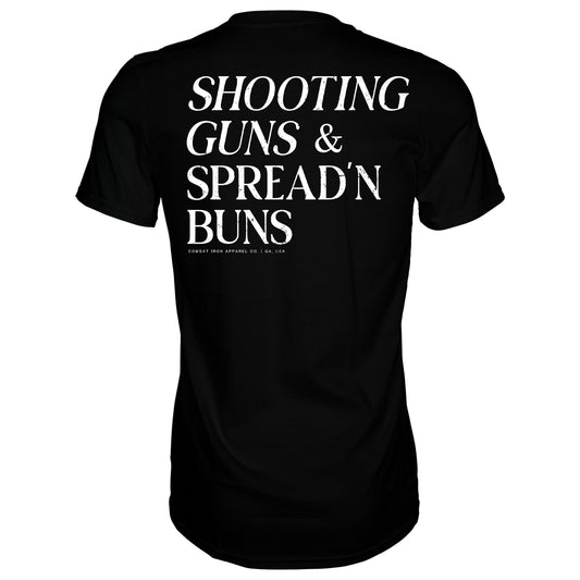 Shooting Guns & Spread'n Buns Men's T-Shirt