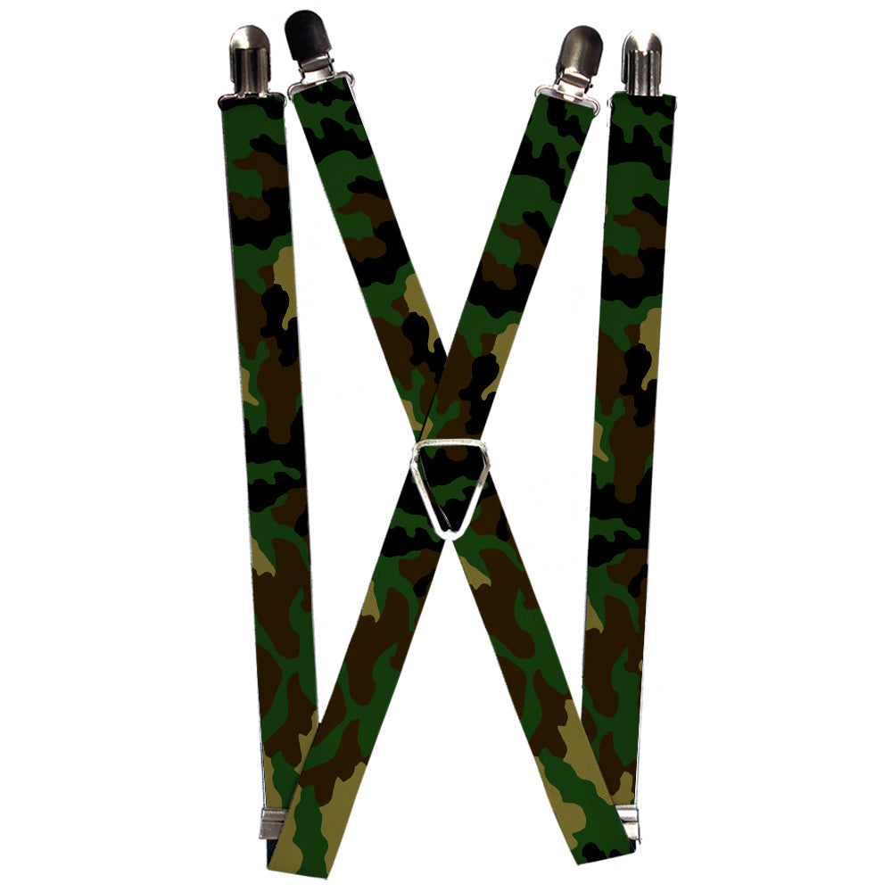 Suspenders - 1.0" - Camo Olive