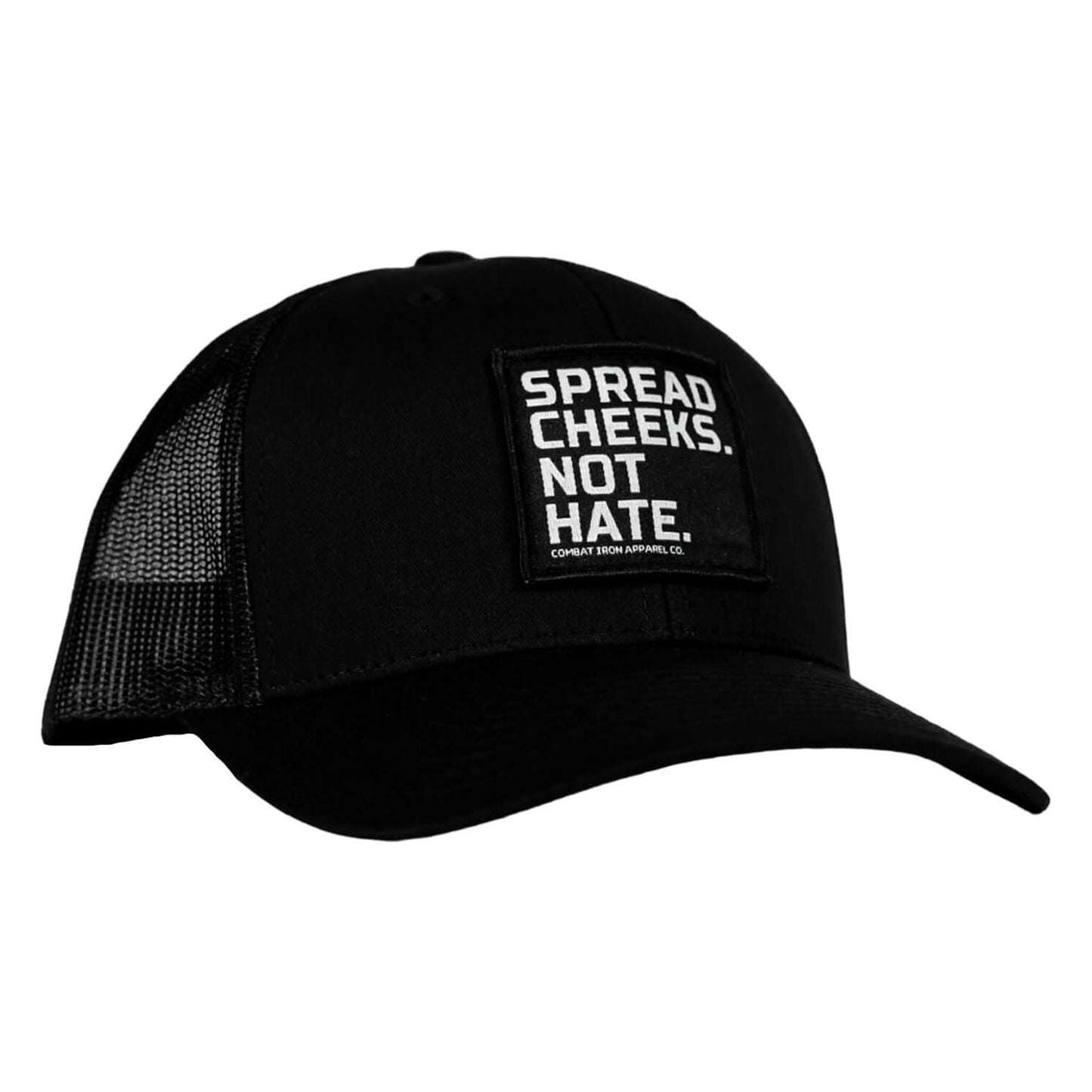 SPREAD CHEEKS. NOT HATE. Patch Snapback