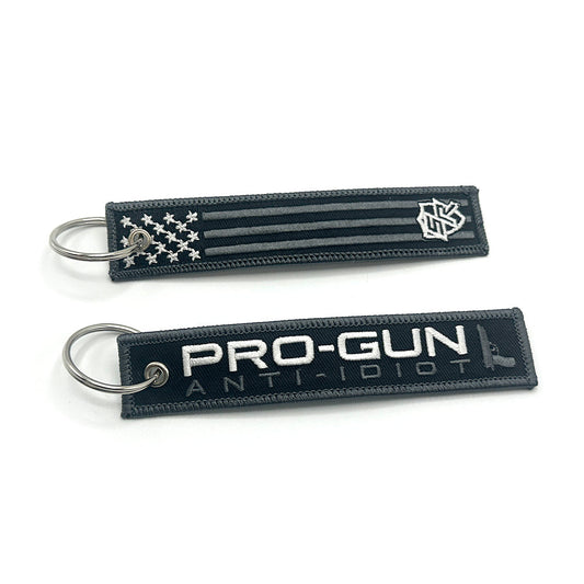 Pro Gun Anti Idiot Jet Tag Keychain