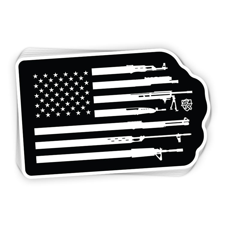 Firearm Flag Decal