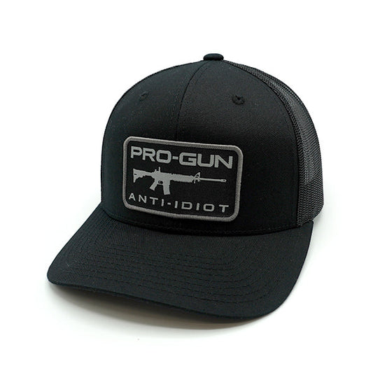 Pro Gun Anti Idiot Woven Patch Hat