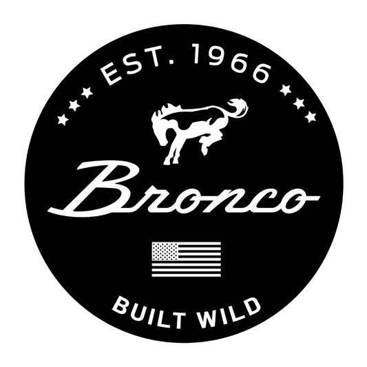 Sticker - Ford Bronco Built Wild - Round