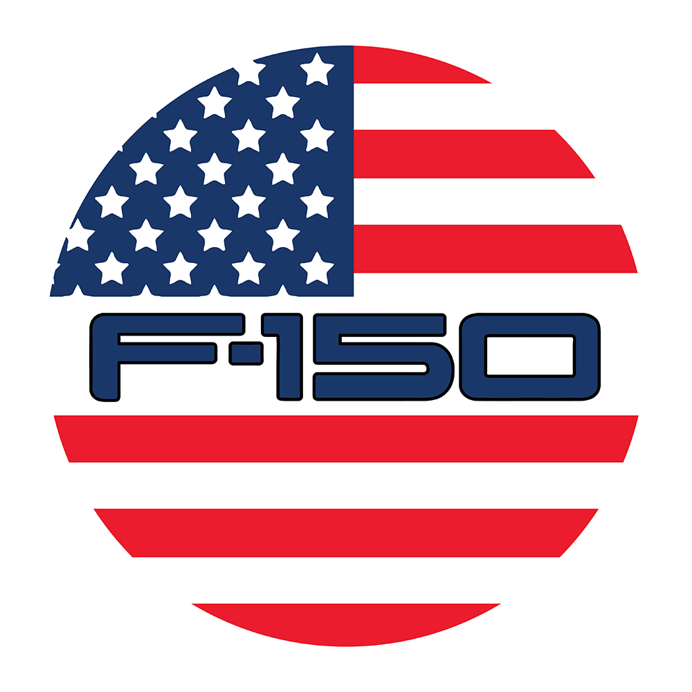 Sticker - Ford F-150 Flag - Round