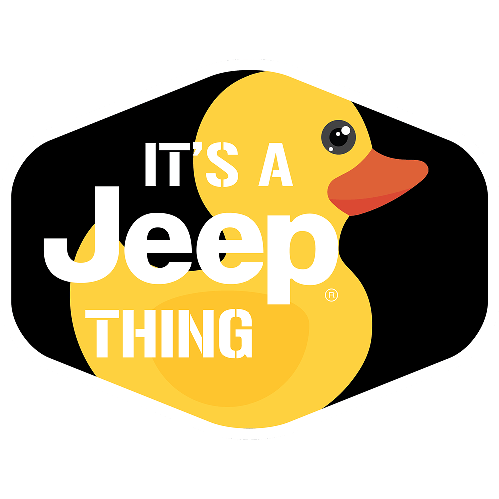 Sticker - Jeep® Duck Hex - It's a Jeep Thing-Black