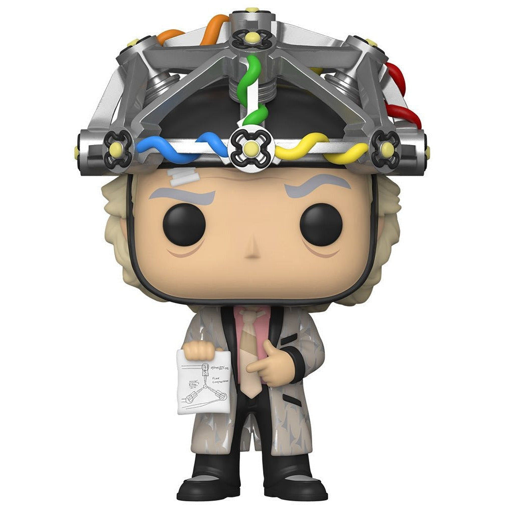 Funko POP! Tees - Back to the Future "Glow in the Dark" Pop Vinyl Doc Brown w/Helmet, plus Unisex T-Shirt