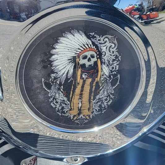 SKULL WARBONNET & BREASTPLATE - 5 Inch Decal