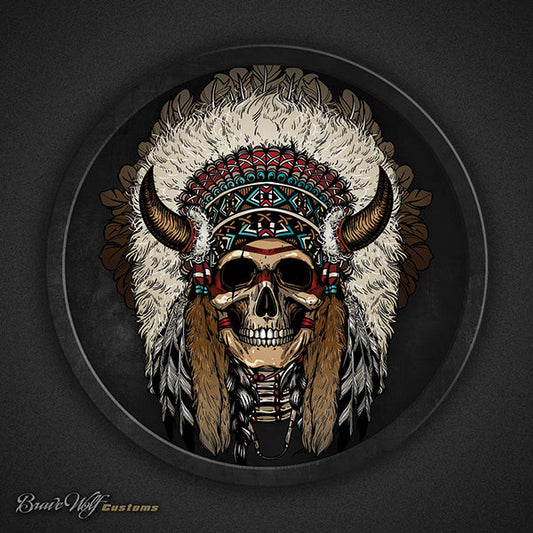 SKULL WARBONNET 108 - 5 Inch Decal